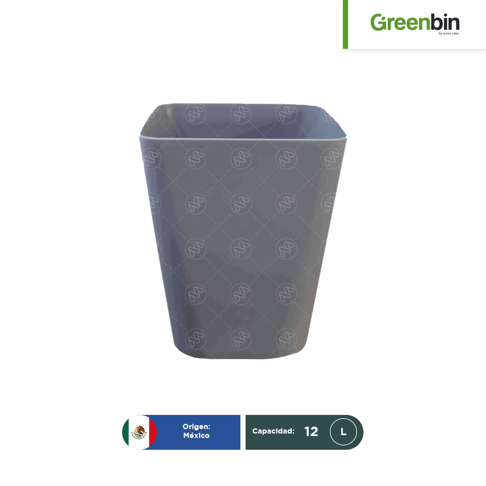cesto para basura matizado greenbin 12 l 001