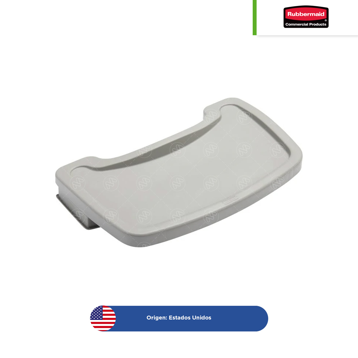 charola para silla periquera para bebe rubbermaid plateada 001