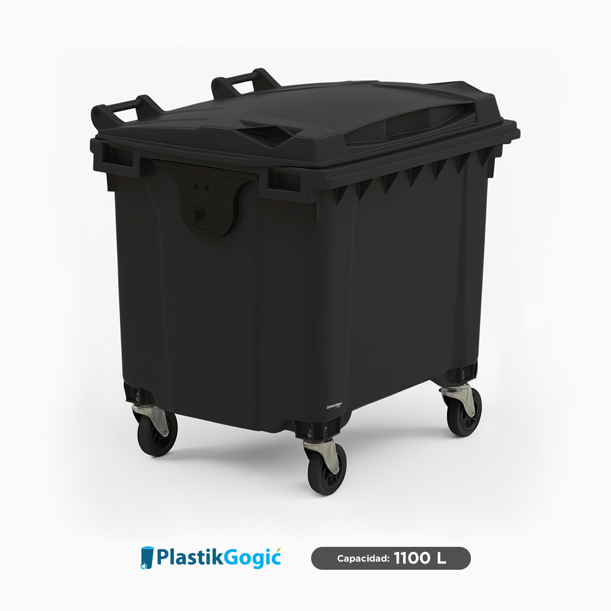 contenedor con 4 ruedas plastik gogic 1100 l gris 001