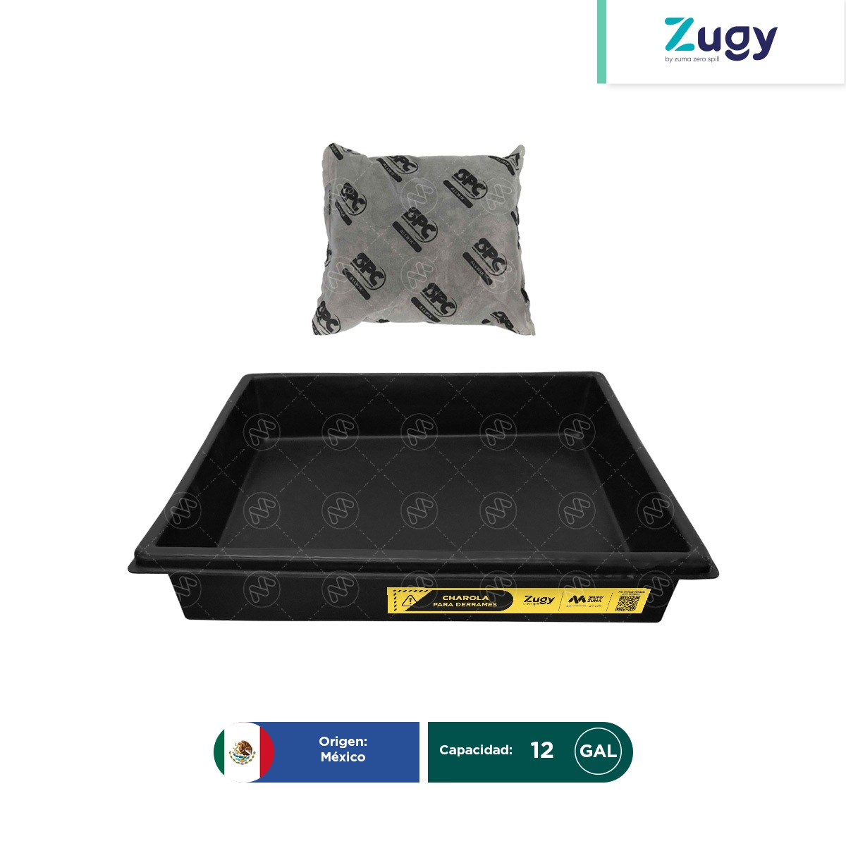 Charola para goteras de uso universal Brady SPC y Zugy 12 Gal
