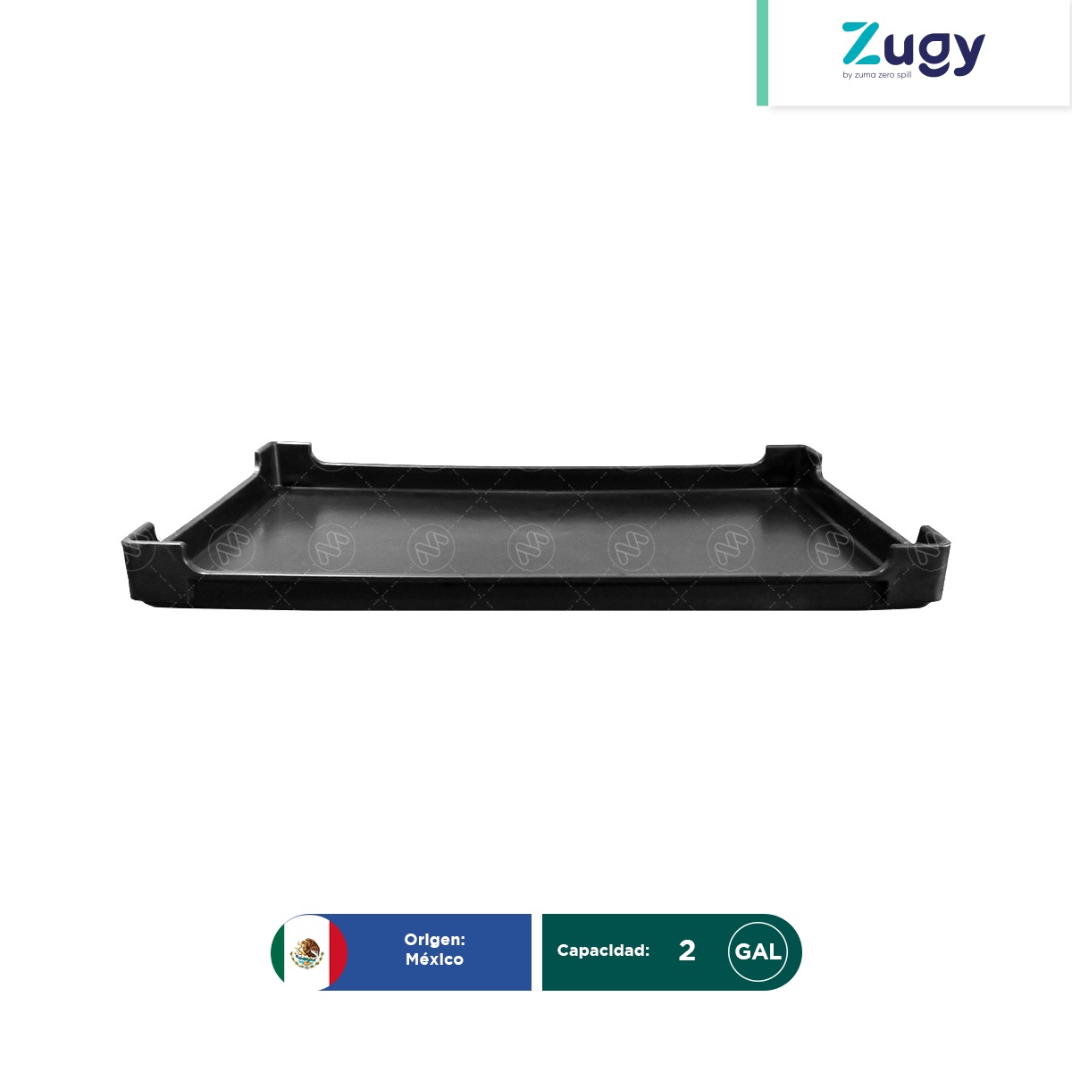 Charola utilitaria para derrames 40x80x7 cm Zugy 2 Gal